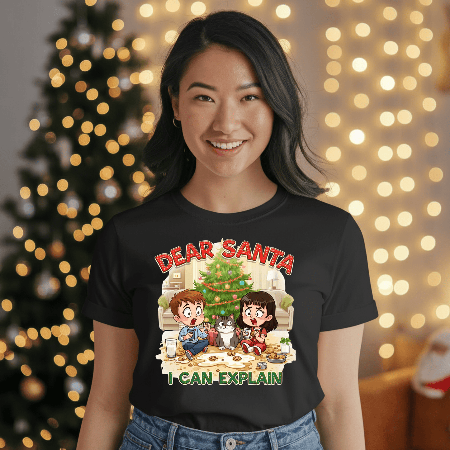 Dear Santa I Can Explain T-Shirt - Gifting Season