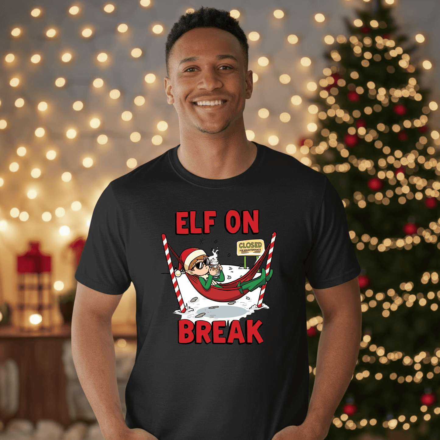 Elf on Break T-Shirt - Gifting Season