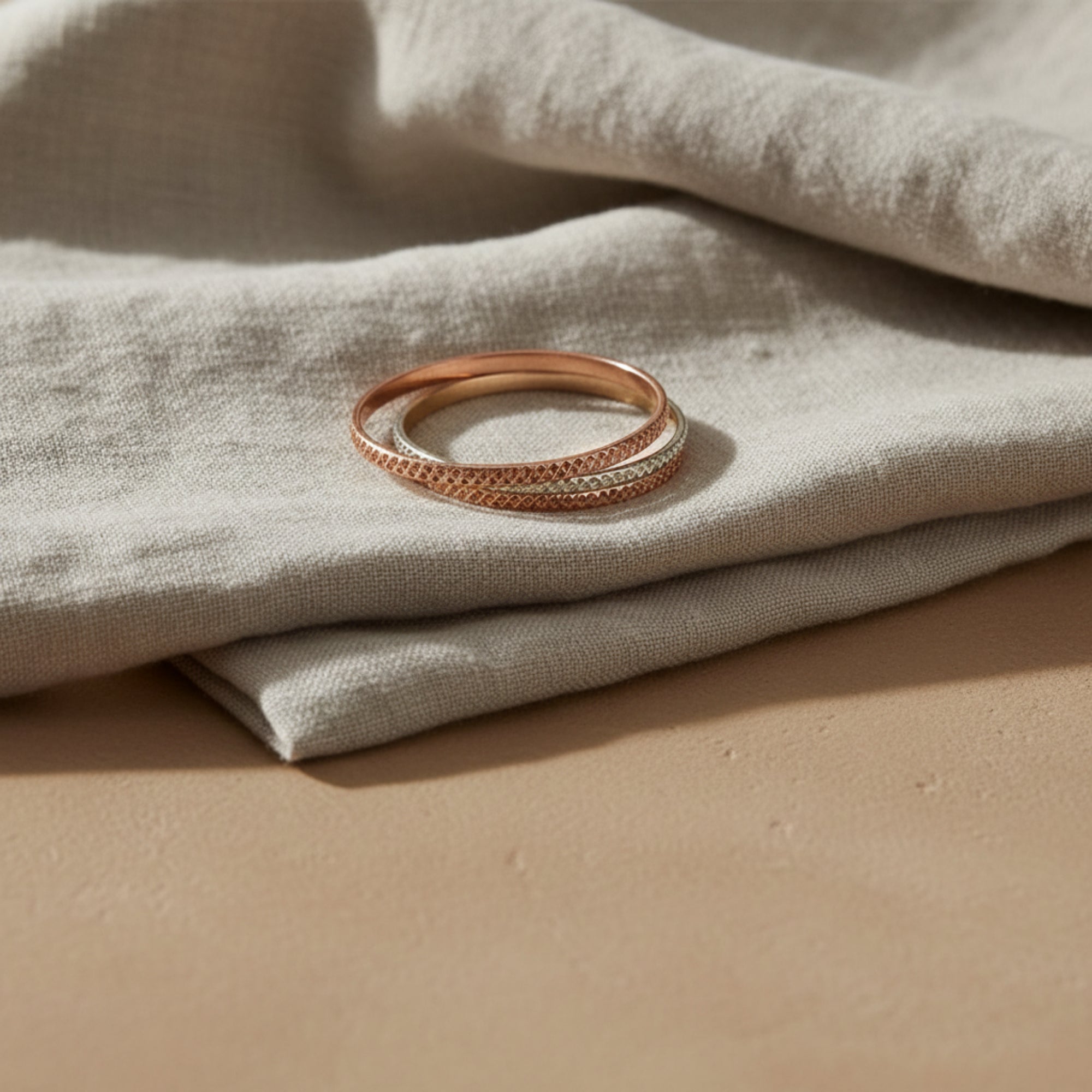 The Louise Textured Stacking Ring - Gifting Season