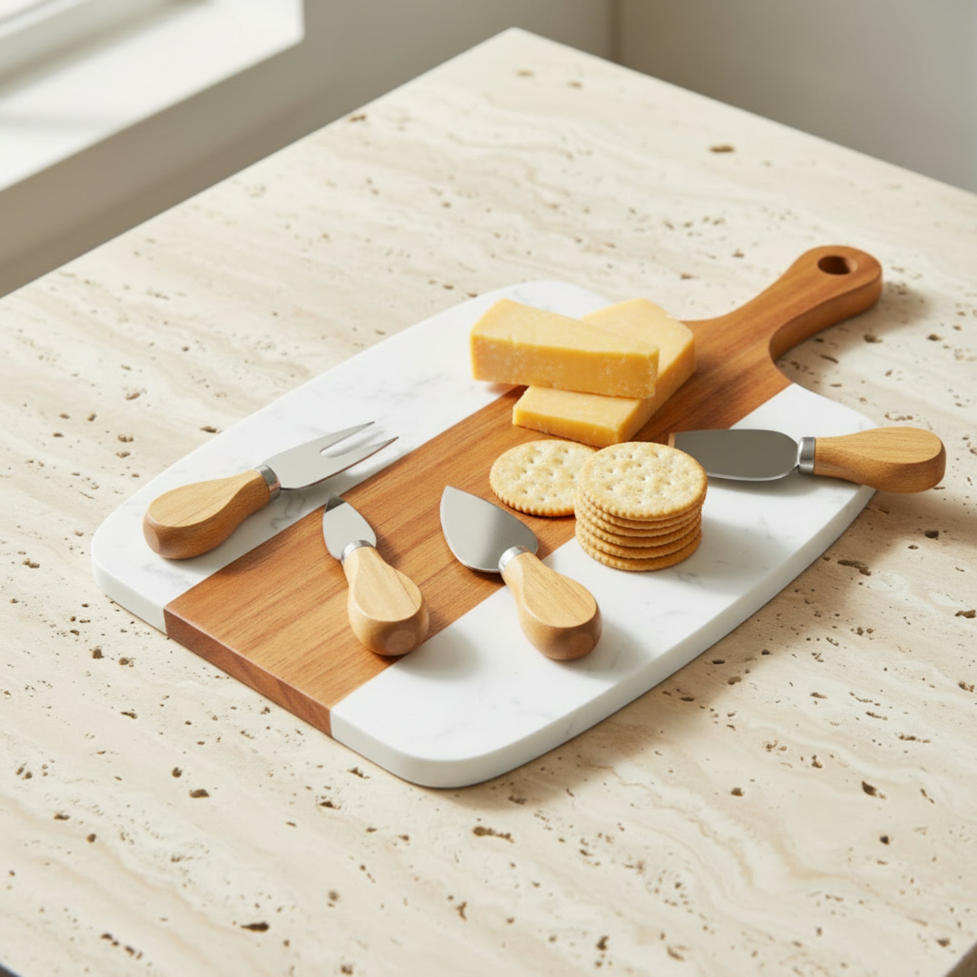 The Marble & Wood Hosting Set (Copy) - Gifting Season