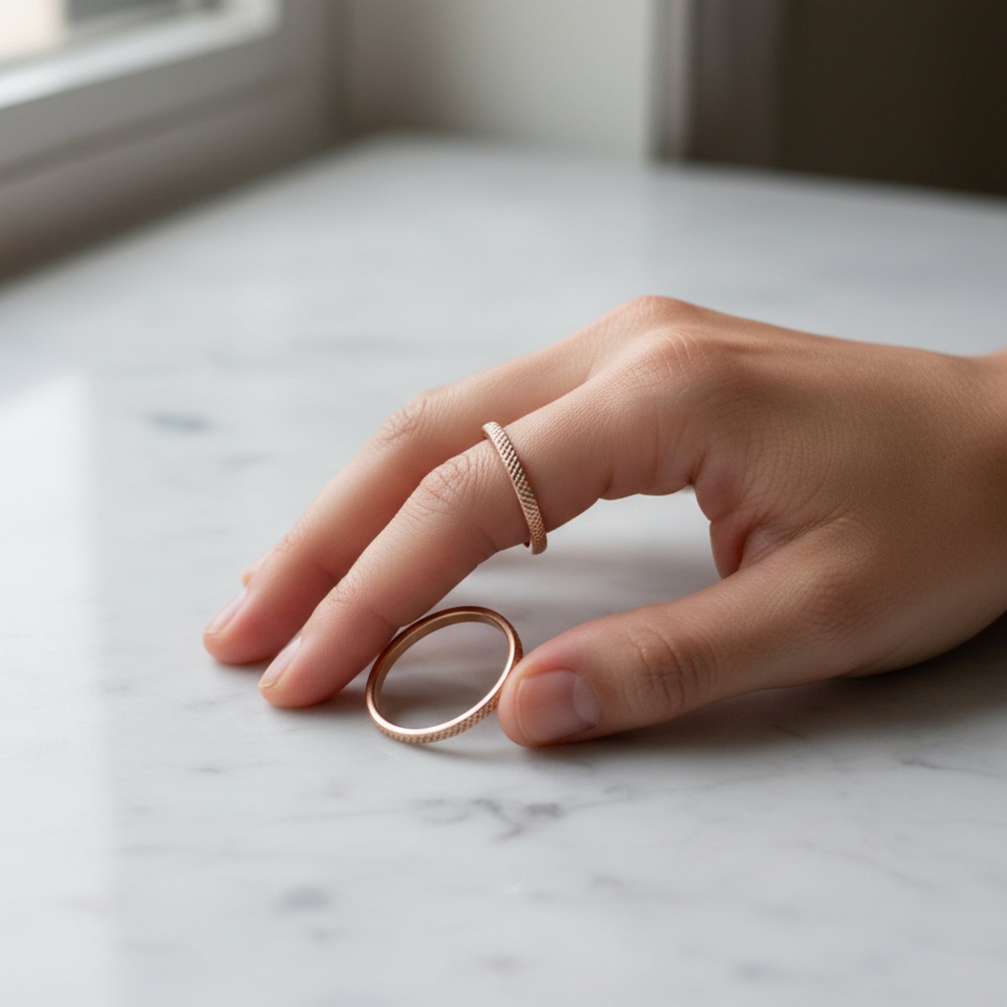 The Louise Textured Stacking Ring - Gifting Season