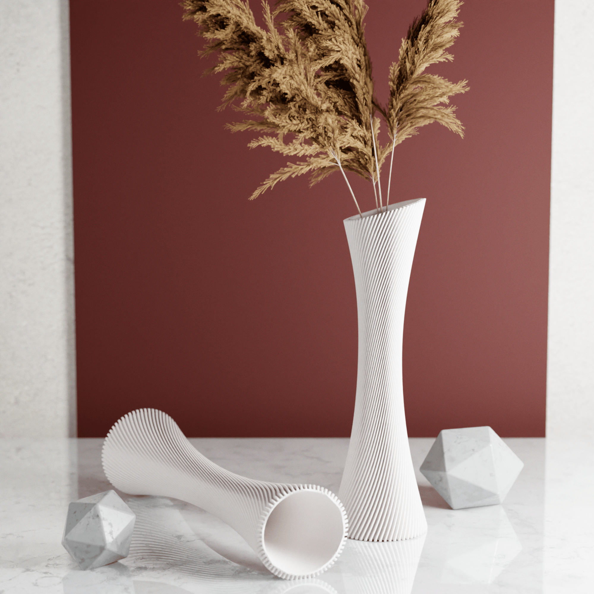 SPIRAL ROSE Vase - Gifting Season