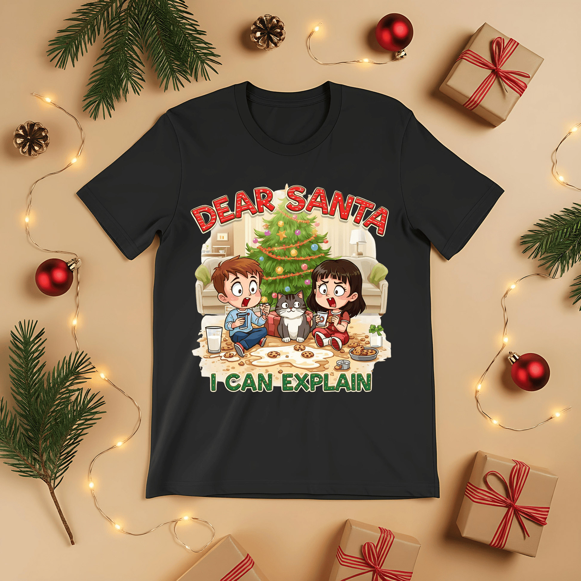 Dear Santa I Can Explain T-Shirt - Gifting Season