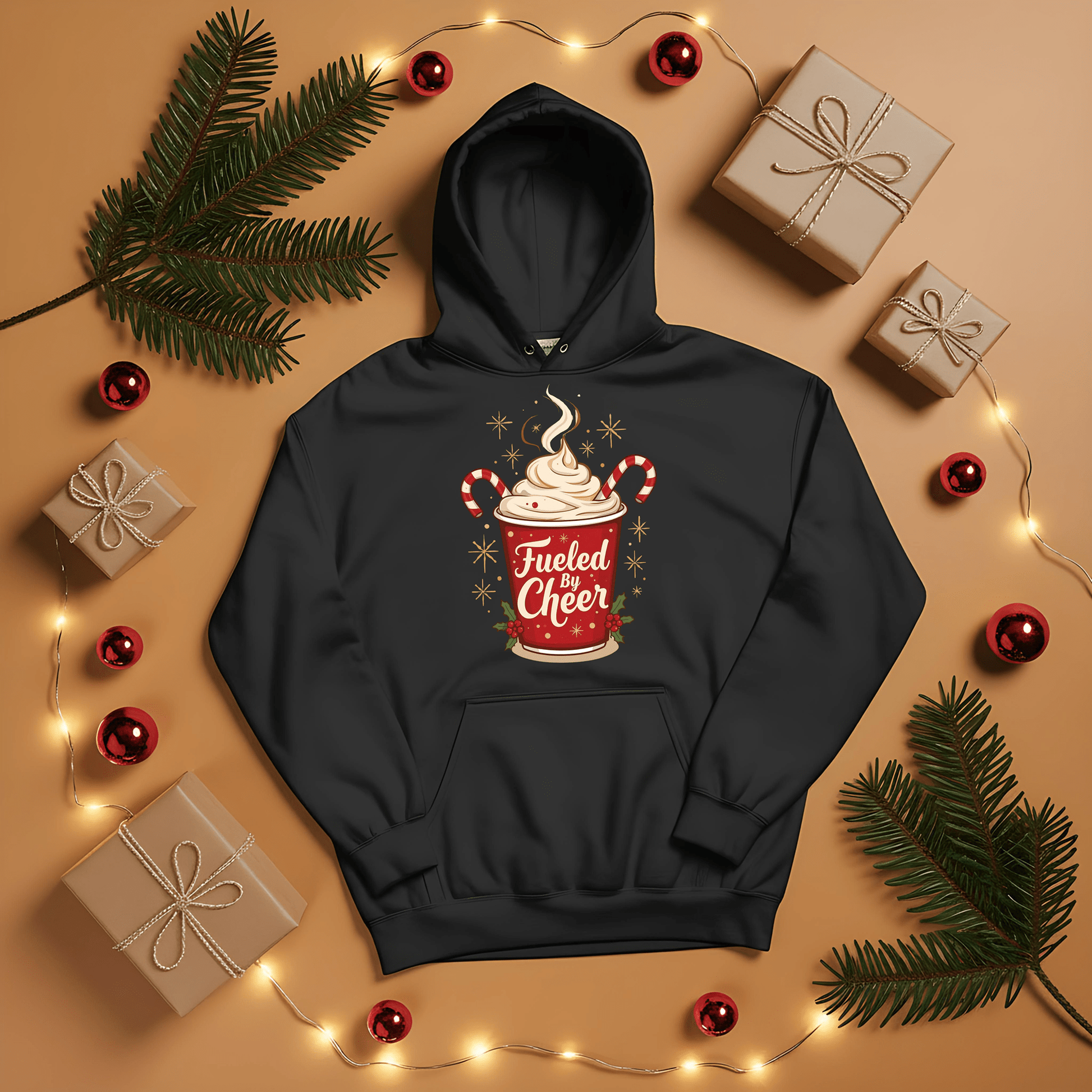 Fueled By Cheer Hoodie - Gifting Season
