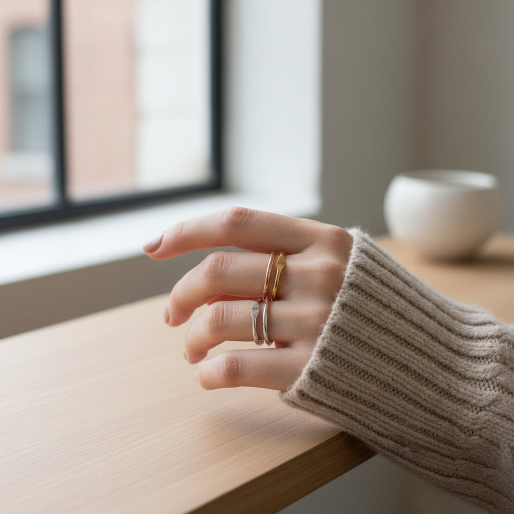 The Everly Stacking Band - Sterling Silver or 14k Gold Fill - Gifting Season